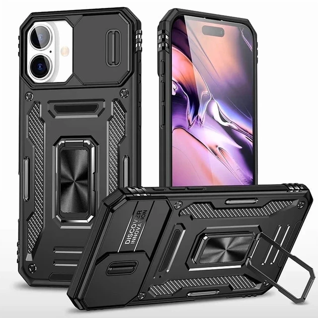 Main image of iPhone 16 Plus Armor 2-Pack - Black, Blue
