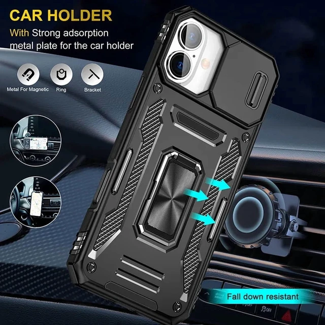 Alt view image 3 of 5 - iPhone 16 Plus Armor 2-Pack - Black, Blue