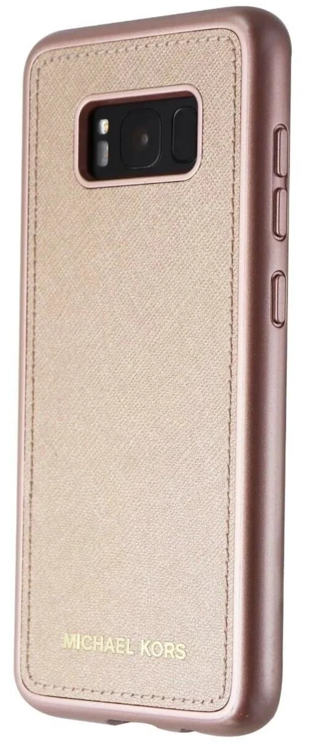 Main image of Rome Tech for Samsung Galaxy S8 Michael Kors Saffiano Leather Folio Case - Rose Gold