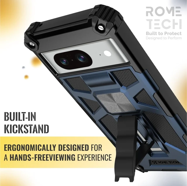Alt view image 5 of 6 - Google Pixel 8 Armor Case with Kickstand & Magnetic Mount