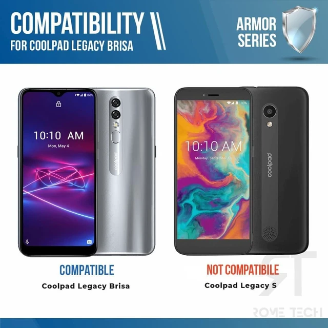 Alt view image 2 of 6 - Coolpad Legacy Brisa Armor Series Case with Kickstand