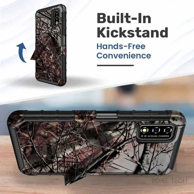 Alt view image 5 of 7 - T-Mobile Revvl V 4G Dual-Layer Holster Case with Kickstand