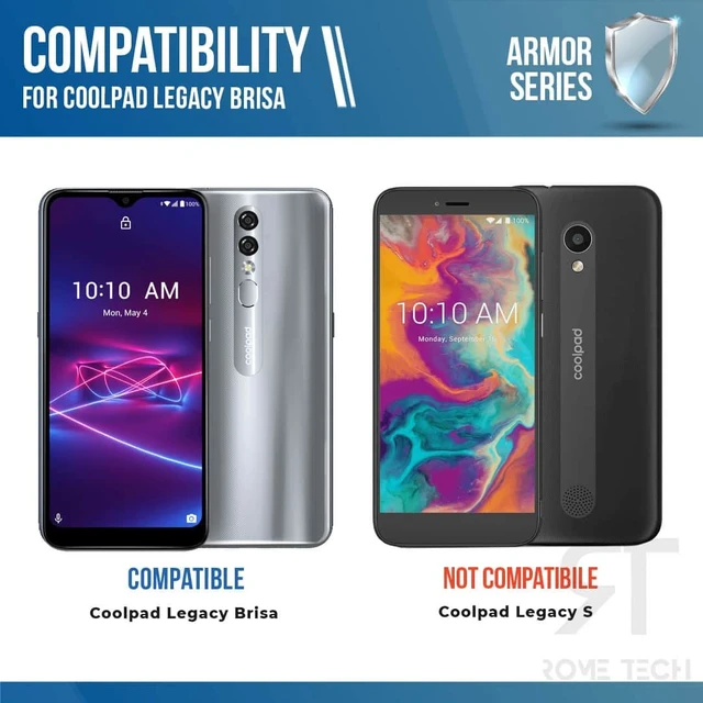 Alt view image 2 of 6 - Coolpad Legacy Brisa Armor Series Case with Kickstand