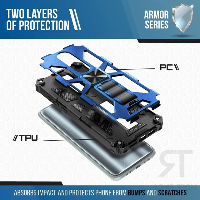 Alt view image 3 of 6 - Coolpad Legacy Brisa Armor Series Case with Kickstand