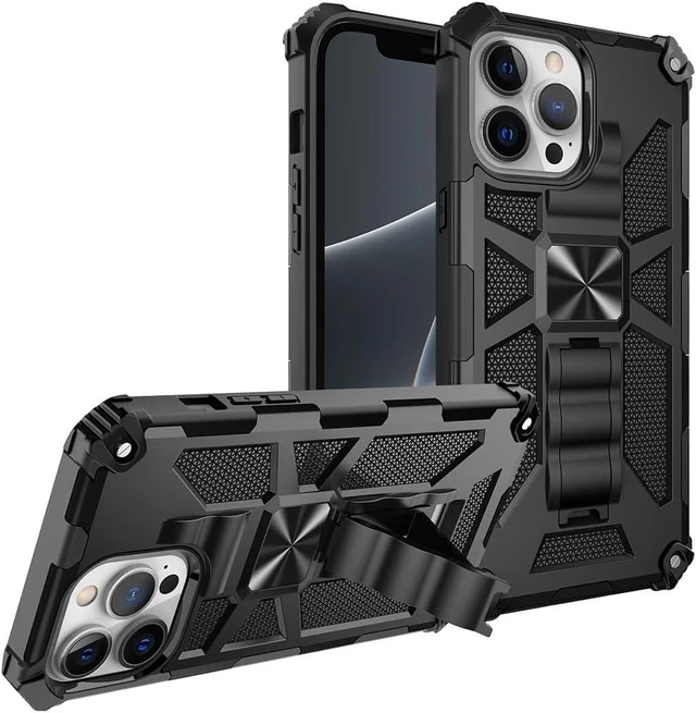 Main image of Apple iPhone 13 Pro Armor Case Kickstand & Magnetic Mount