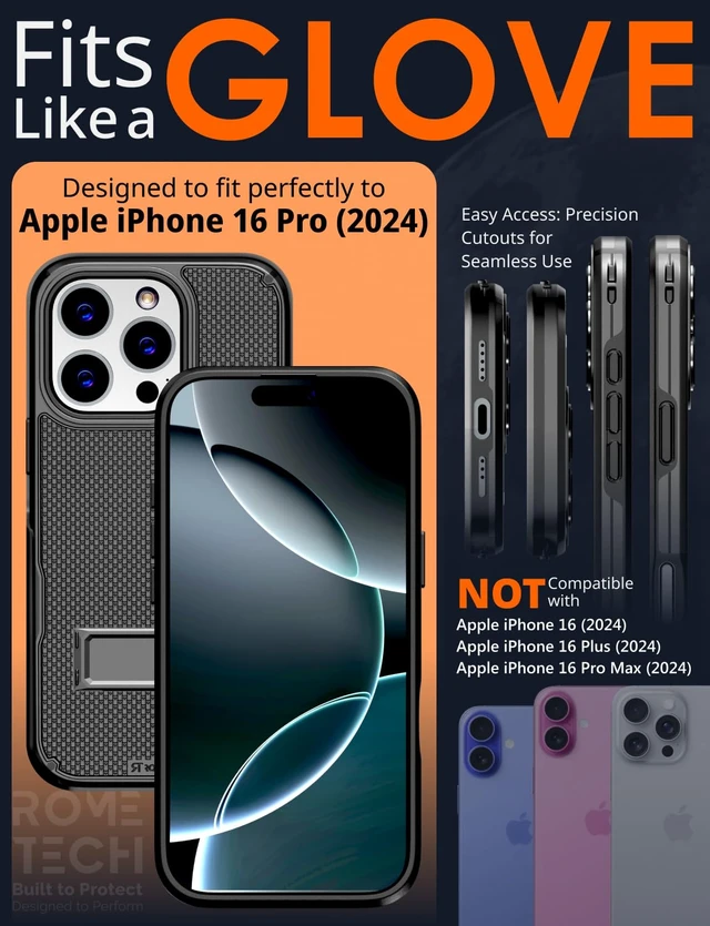 Alt view image 2 of 7 - Apple iPhone 16 Pro Magsafe Holster Phone Case With Belt Clip