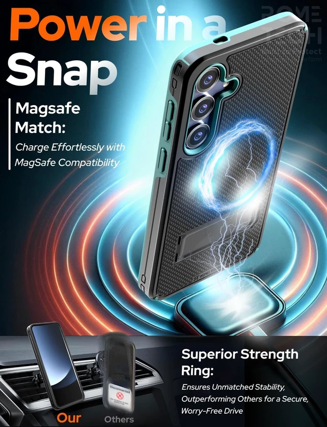 Alt view image 3 of 7 - Samsung Galaxy S25 Magsafe Holster Phone Case With Belt Clip