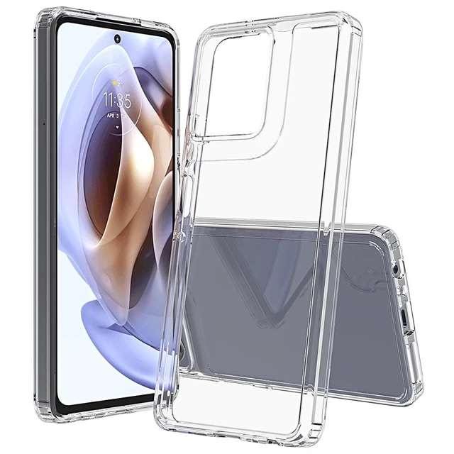 Alt view image 6 of 7 - Moto G Power 5G (2025) Hybrid Shockproof Clear Slim Acrylic Case