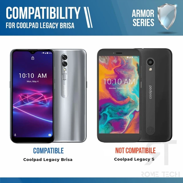 Alt view image 2 of 6 - Coolpad Legacy Brisa Armor Series Case with Kickstand