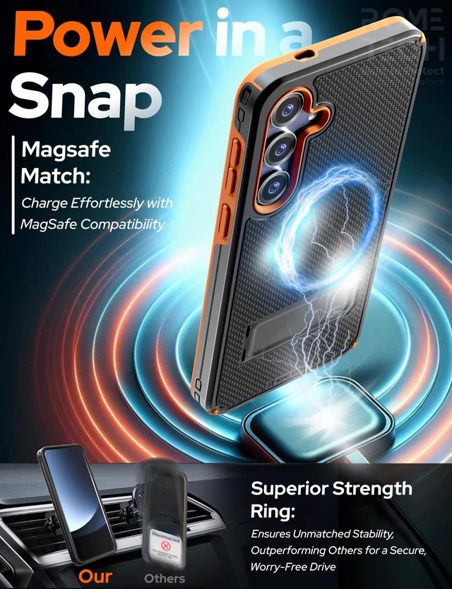 Alt view image 6 of 7 - Samsung Galaxy S25 Magsafe Holster Phone Case With Belt Clip