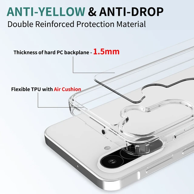 Alt view image 6 of 7 - Samsung Galaxy A26 5G (2025) Hybrid Shockproof Clear Slim Acrylic Case