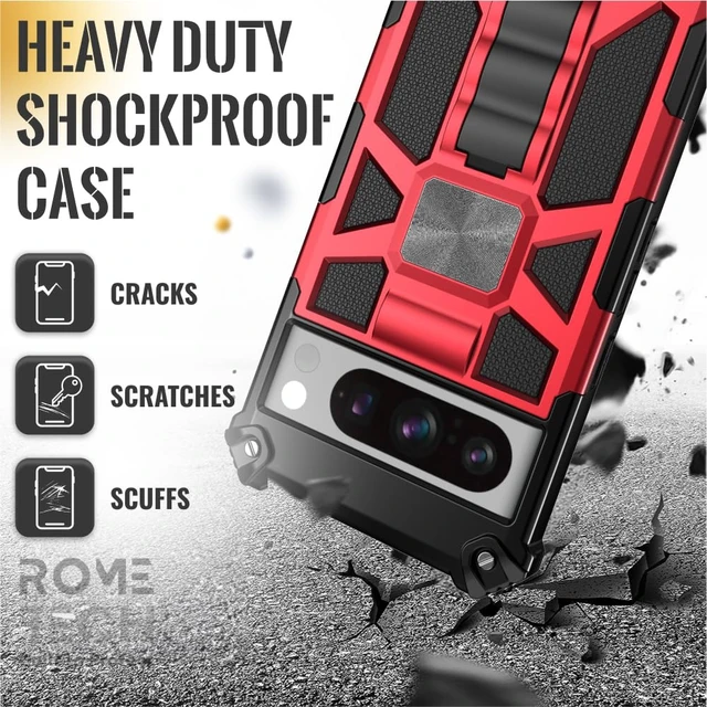Alt view image 6 of 6 - Google Pixel 8 Pro Armor Case with Ring & Magnetic Mount