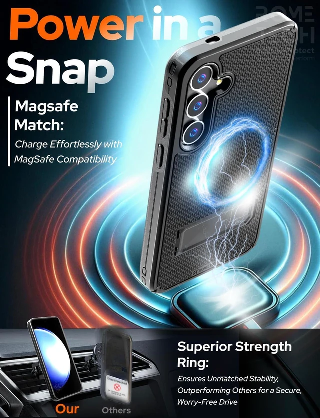 Alt view image 5 of 7 - Samsung Galaxy S24 Magsafe Holster Phone Case With Belt Clip