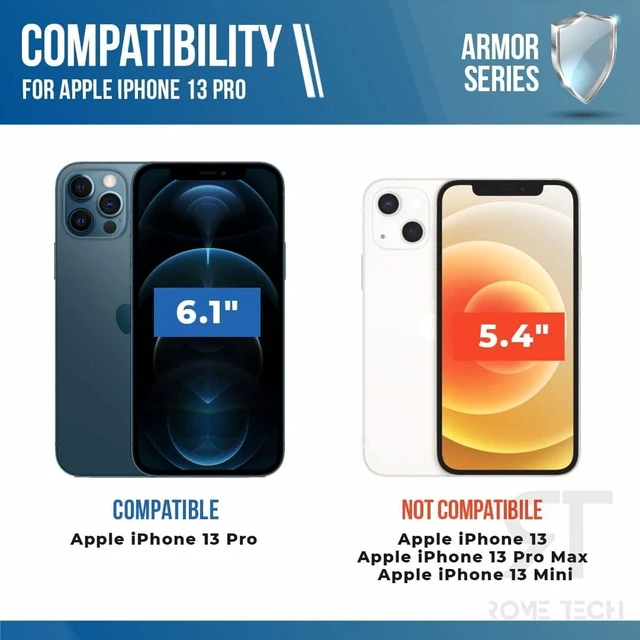 Alt view image 2 of 6 - Apple iPhone 13 Pro Armor Case Kickstand & Magnetic Mount