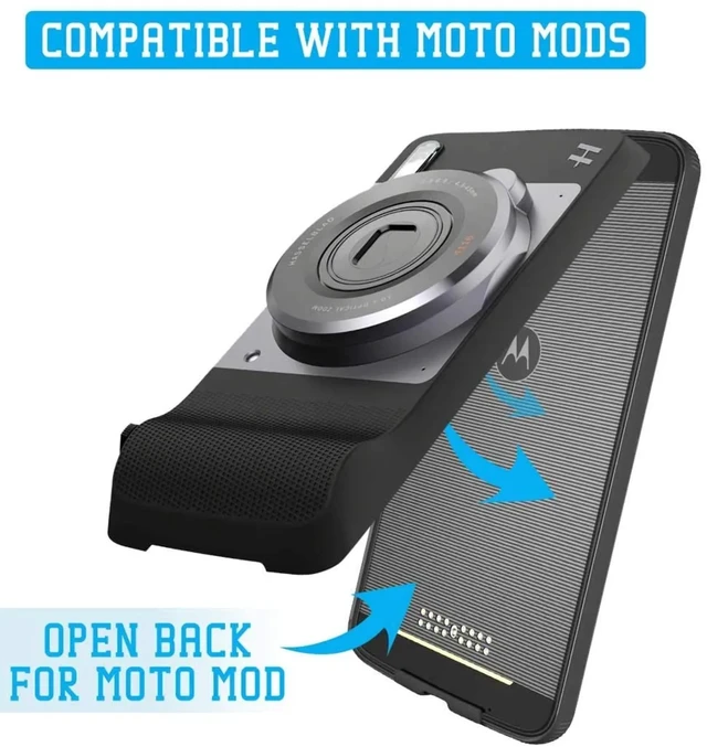 Alt view image 4 of 7 - Motorola Moto Z Droid (1st Gen - 2016) Rome Tech Bumper Case
