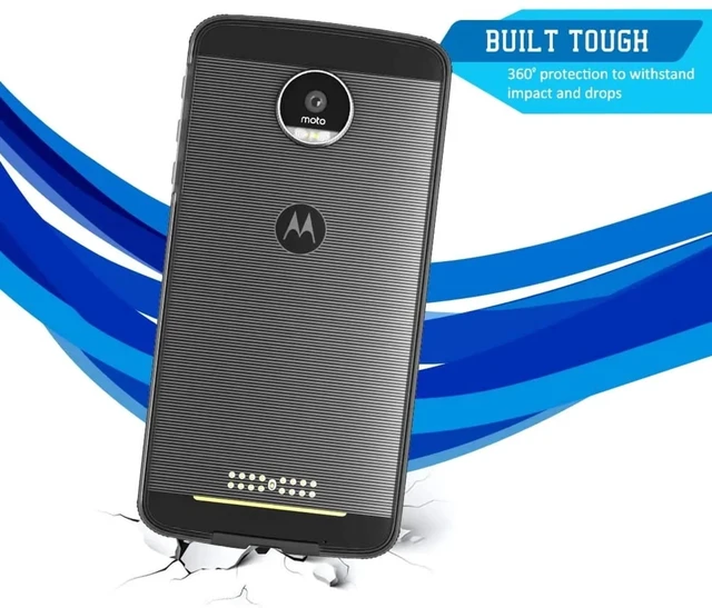 Alt view image 7 of 7 - Motorola Moto Z Droid (1st Gen - 2016) Rome Tech Bumper Case