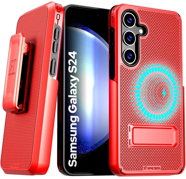 Main image of Samsung Galaxy S24 Magsafe Holster Phone Case With Belt Clip