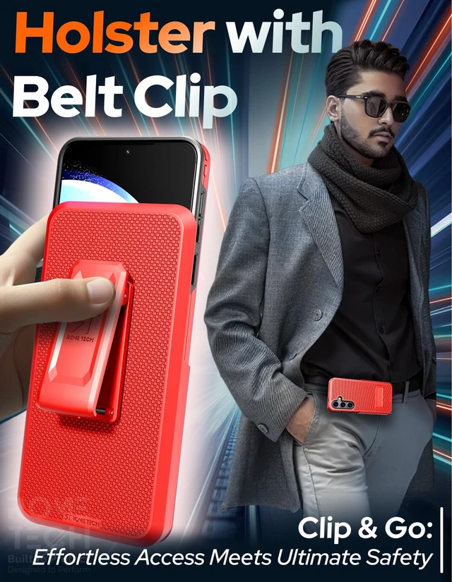 Alt view image 4 of 7 - Samsung Galaxy S24 Magsafe Holster Phone Case With Belt Clip