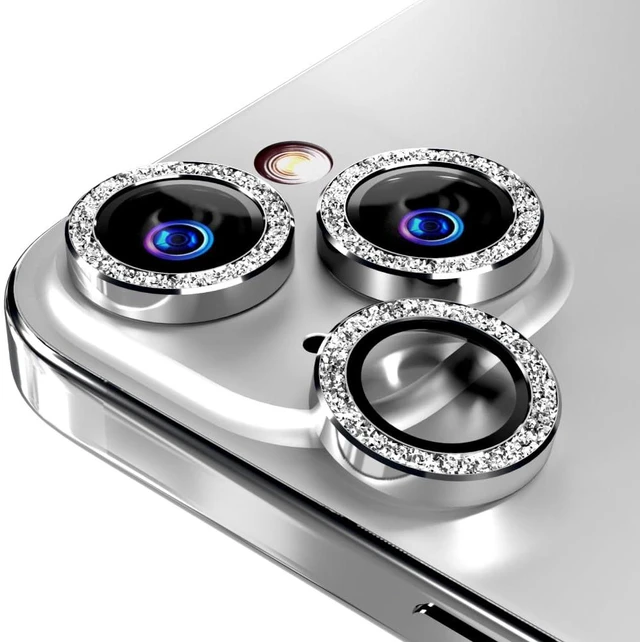 Main image of Apple iPhone 15 (2023) Camera Lens Protector Glitter Powder Lens
