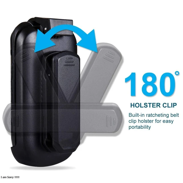 Alt view image 4 of 7 - Holster Case Heavy Duty Phone Cover with Belt Clip for LG Revere 3 - Black