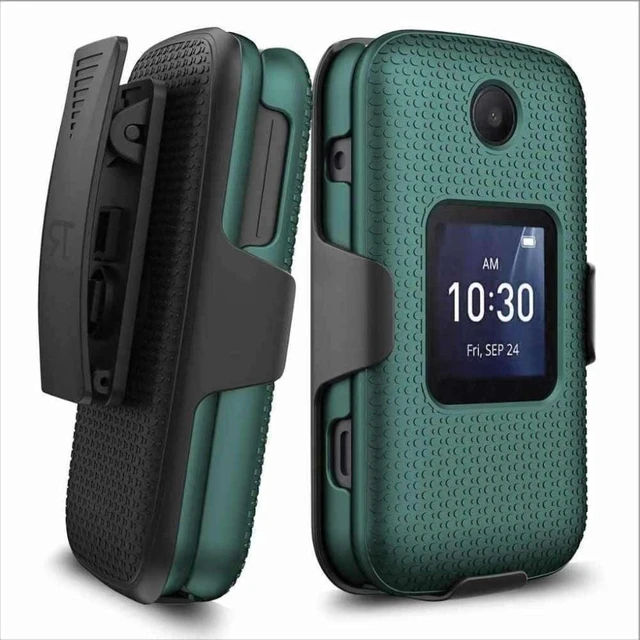 Main image of Rome Tech TCL Flip/Alcatel Go Flip 4 Holster Case - Teal