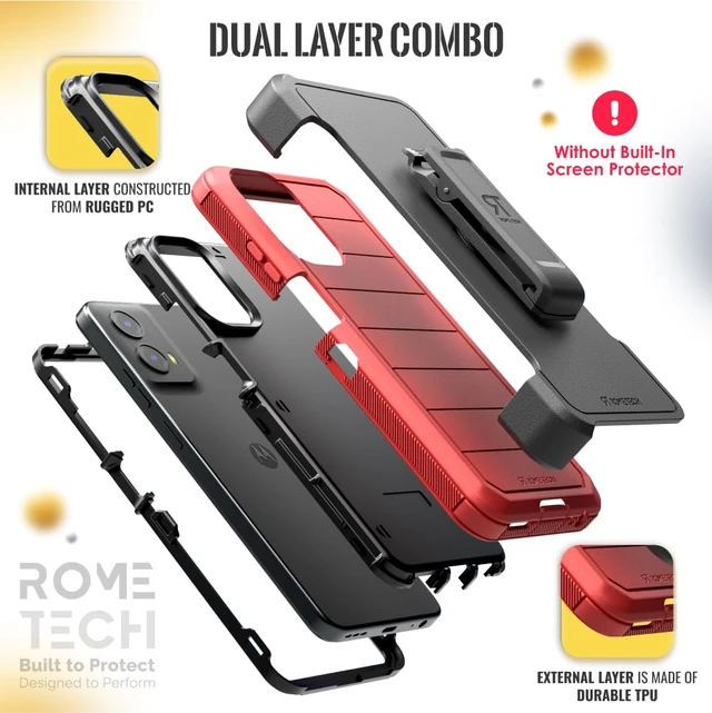 Alt view image 3 of 6 - Motorola Moto G 5G (2024) Defender Case