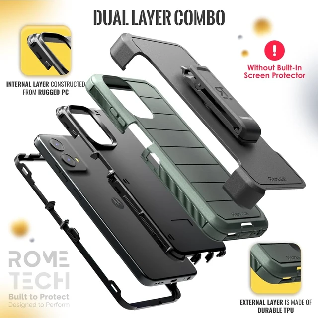 Alt view image 3 of 6 - Motorola Moto G 5G (2024) Defender Case