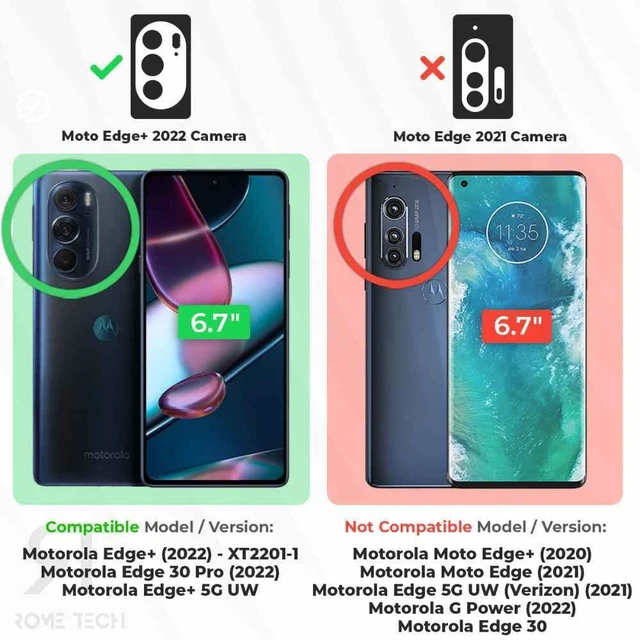 Alt view image 2 of 4 - Motorola Moto Edge Plus 5G (2022) Belt Clip Holster Phone Case