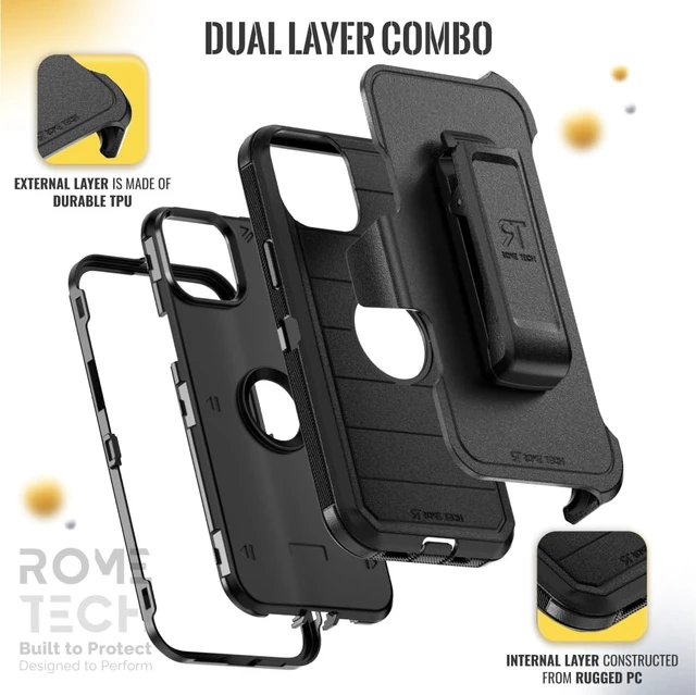 Alt view image 4 of 7 - Apple iPhone 15 Plus Defender Case