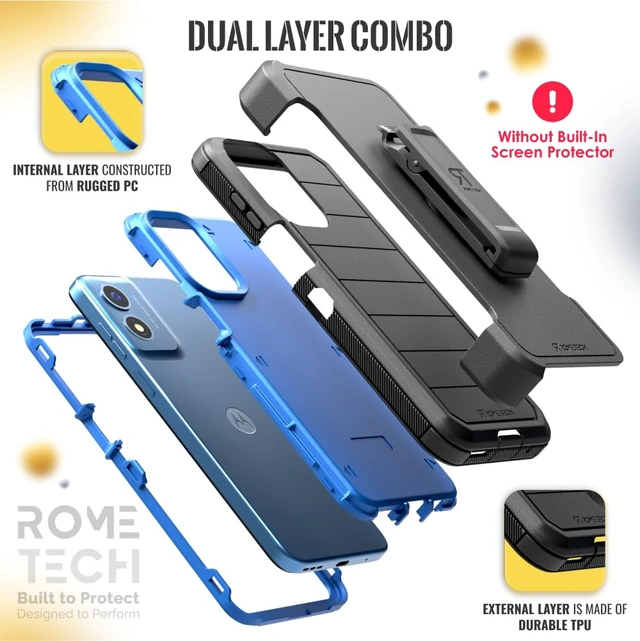 Alt view image 3 of 6 - Motorola Moto G Play 4G (2024) Defender Case