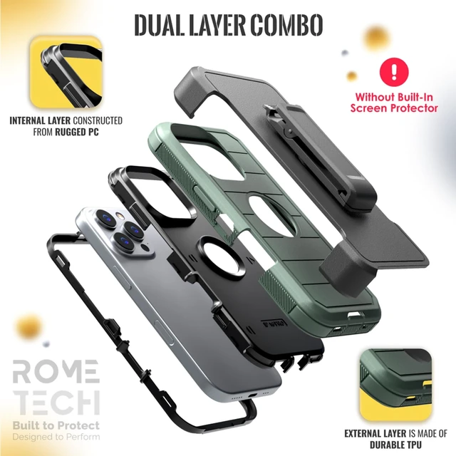 Alt view image 3 of 6 - Apple iPhone 16 Pro Max Defender Case