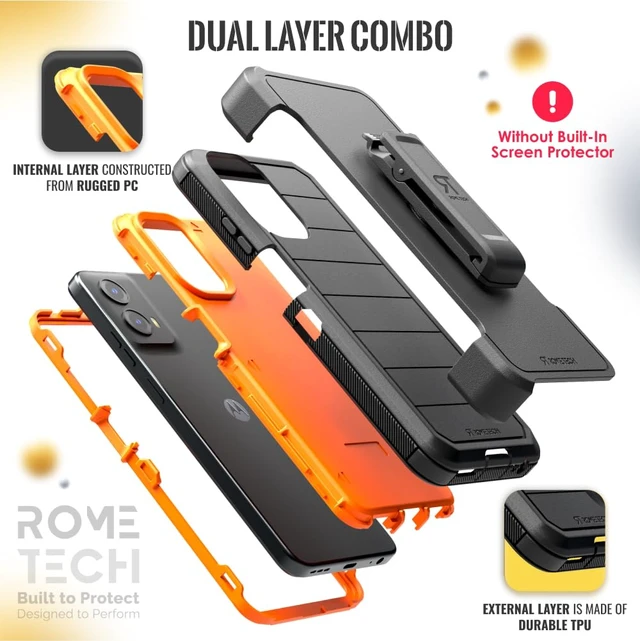 Alt view image 3 of 6 - Motorola Moto G 5G (2024) Defender Case