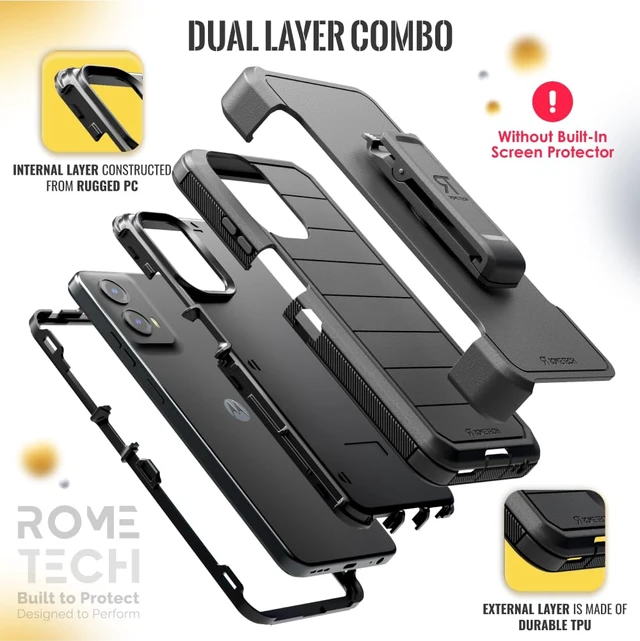 Alt view image 3 of 6 - Motorola Moto G 5G (2024) Defender Case
