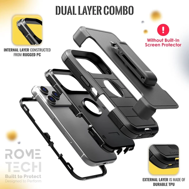 Alt view image 3 of 6 - Apple iPhone 18 Pro / 17 Pro Defender Case