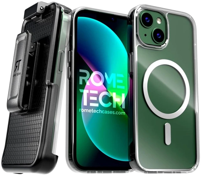 Main image of Rome Tech Hybrid TPU Acrylic w/Magsafe w/Holster - Clear for Apple iPhone 14/13