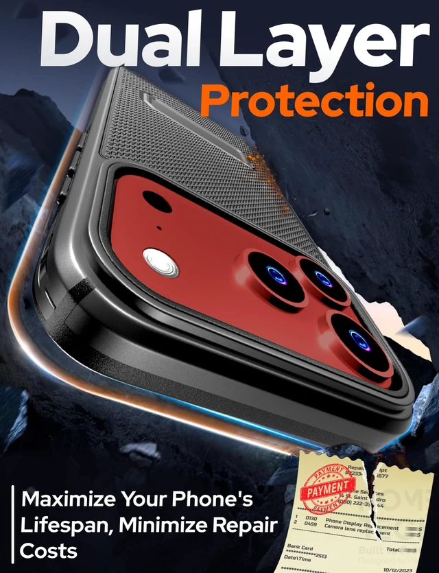 Alt view image 3 of 7 - Rome Tech Belt Clip Holster w/Magsafe - Black for Apple iPhone 18 Pro