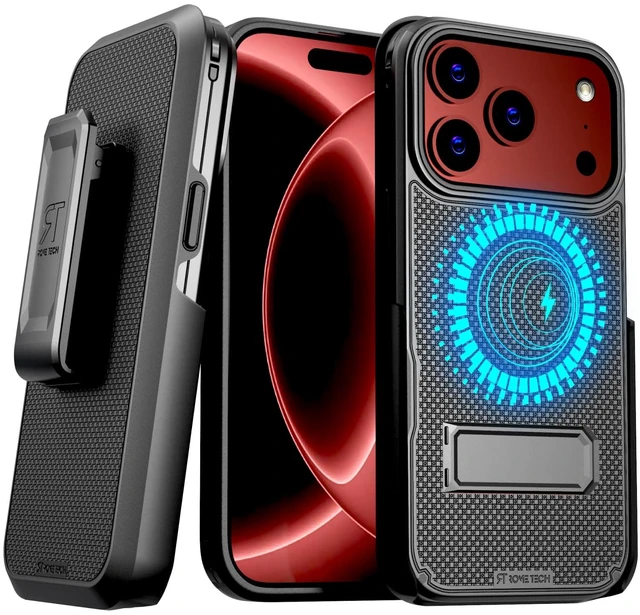 Main image of Rome Tech Belt Clip Holster w/Magsafe - Black for Apple iPhone 18 Pro
