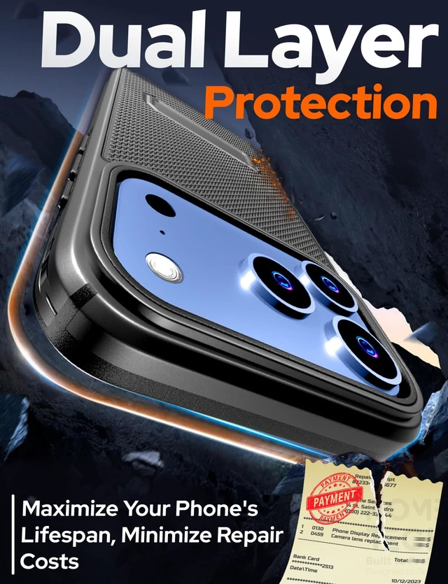 Alt view image 3 of 7 - Rome Tech Belt Clip Holster w/Magsafe - Black for Apple iPhone 18 Pro Max
