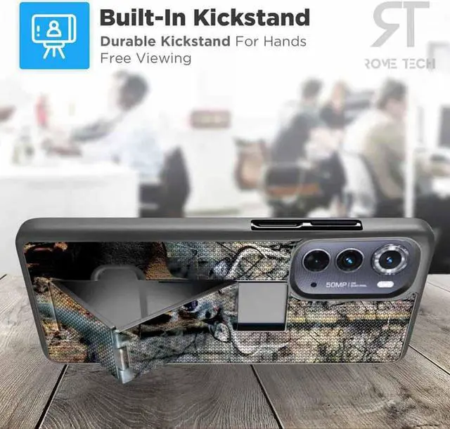 Alt view image 5 of 7 - Rome Tech For Motorola Edge (2022) Belt Clip Holster Phone Case