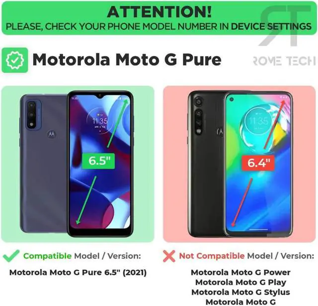 Alt view image 2 of 7 - Rome Tech For Motorola Moto G Stylus 4G (3rd Gen - 2022) Belt Clip Holster Phone Case