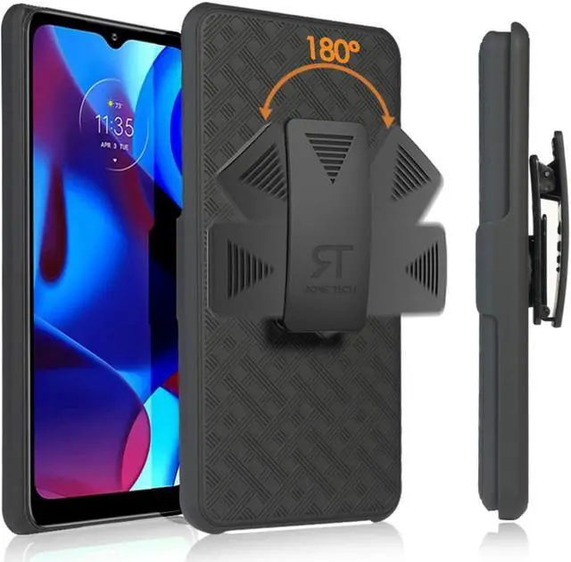 Main image of Rome Tech For Motorola Moto G Stylus 4G (3rd Gen - 2022) Belt Clip Holster Phone Case
