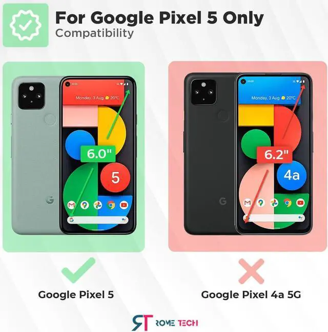 Alt view image 2 of 7 - Google Pixel 5 6.0" (2020) Rome Tech Shell Holster Combo Case - Black