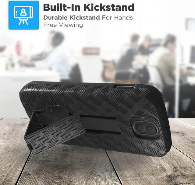 Alt view image 5 of 8 - Rome Tech For Kyocera DuraForce Pro E6800 E6820 Belt Clip Holster Phone Case