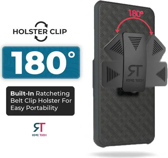 Alt view image 3 of 7 - Rome Tech For LG K51 Belt Clip Holster Phone Case