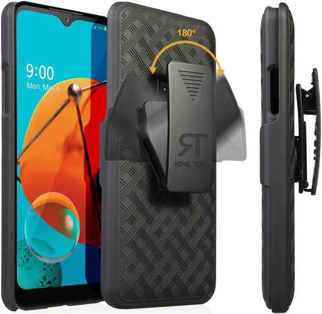 Main image of Rome Tech For LG K51 Belt Clip Holster Phone Case
