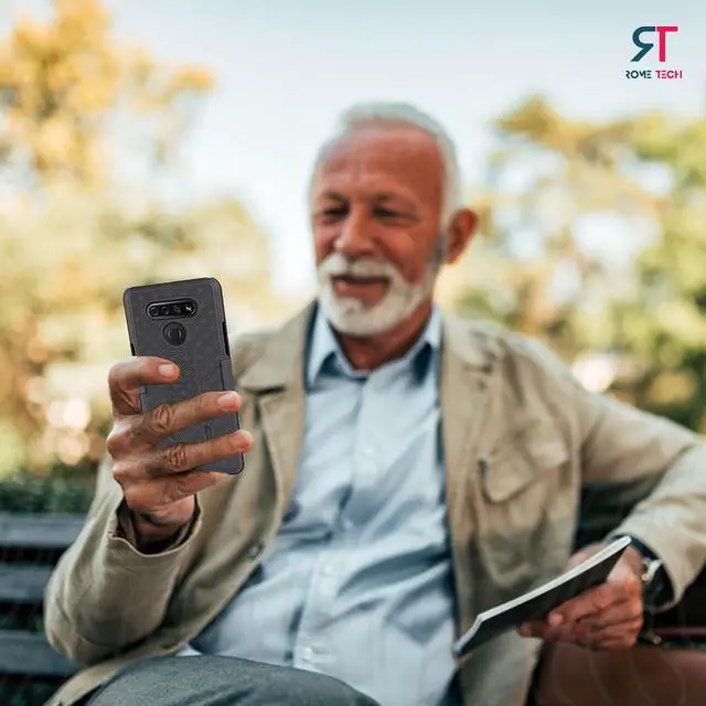 Alt view image 6 of 7 - Rome Tech For LG K51 Belt Clip Holster Phone Case