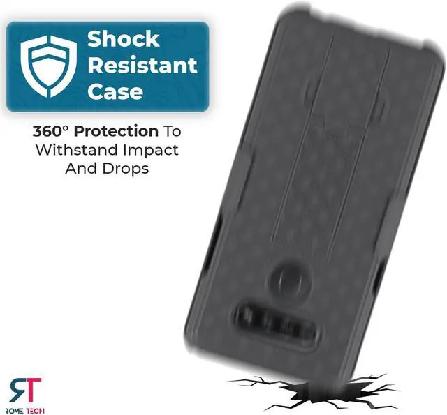 Alt view image 5 of 7 - Rome Tech For LG K51 Belt Clip Holster Phone Case