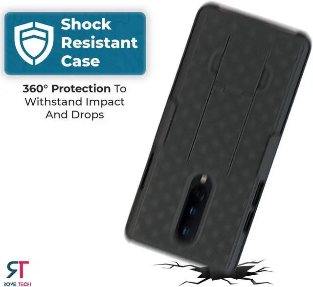 Alt view image 7 of 7 - Rome Tech For OnePlus 8 5G / One Plus 8 5G UW Belt Clip Holster Phone Case