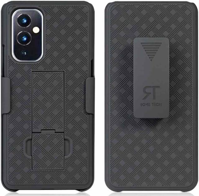 Main image of OnePlus 9 6.55" (2021) Rome Tech Shell Holster Combo Case - Black