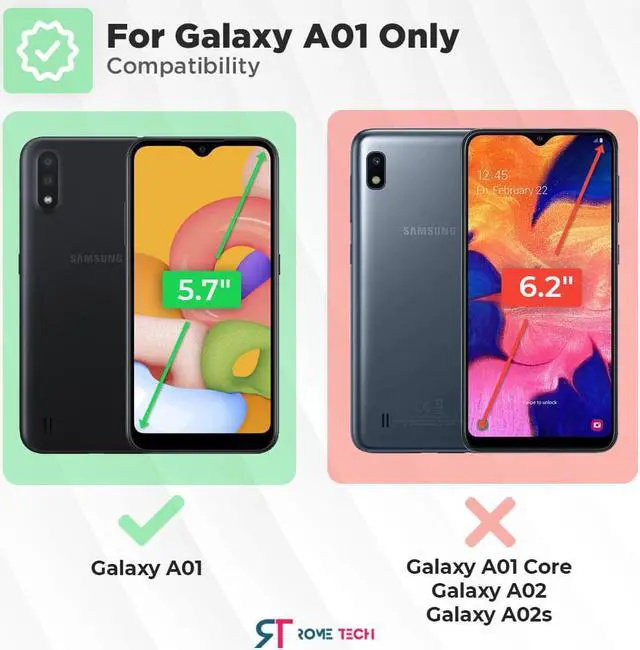 Alt view image 2 of 7 - Rome Tech For Samsung Galaxy A01 Belt Clip Holster Phone Case